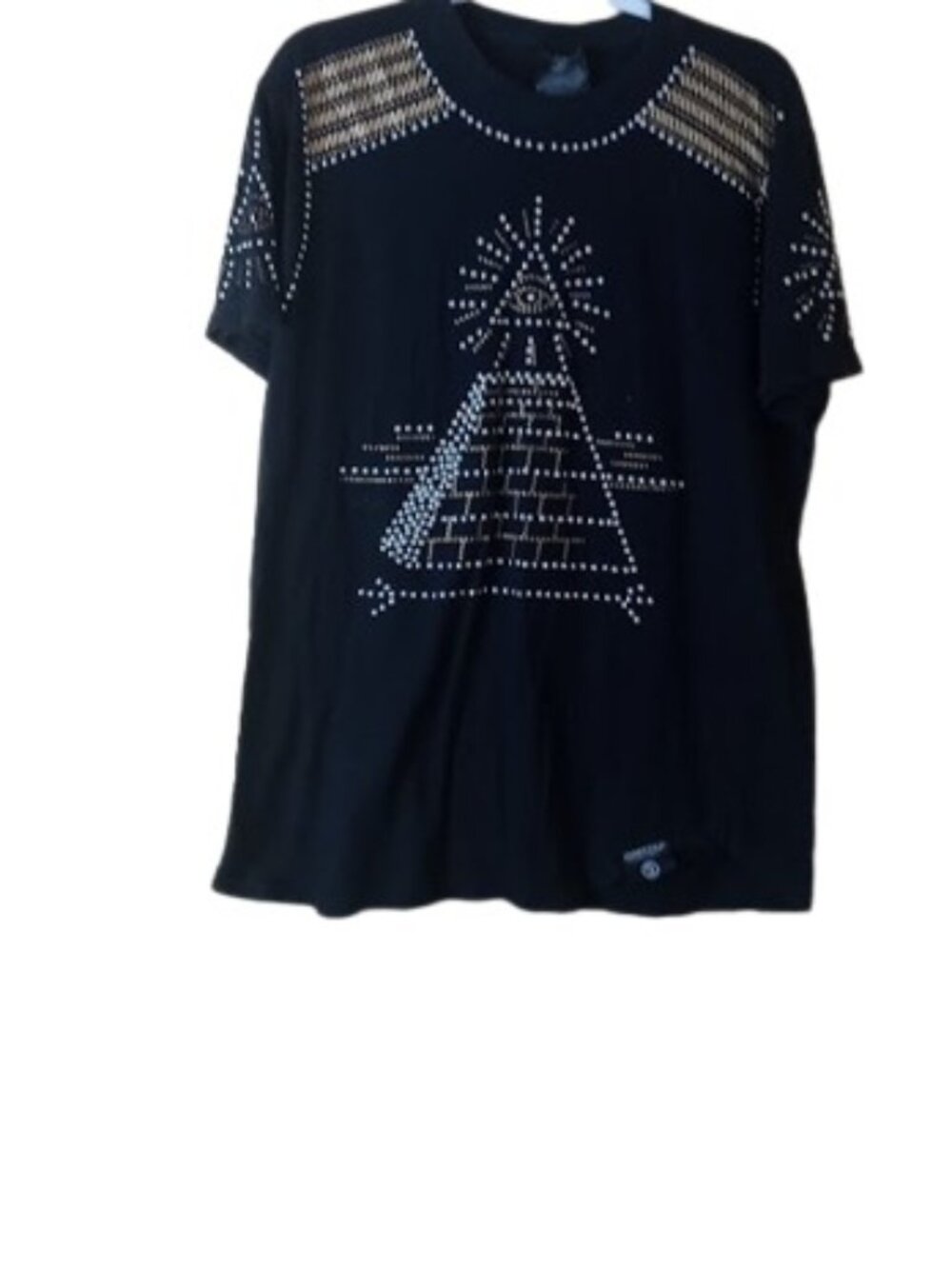 Switch Remarkable Mens Streetwear Graphic T-Shirt Studded Eye of Providence L